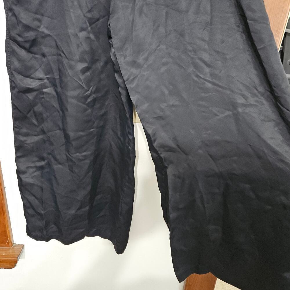Athleta Calm Cool Lounging Wide Leg Satin Womens Pants Size Large Pockets - Picture 5 of 7